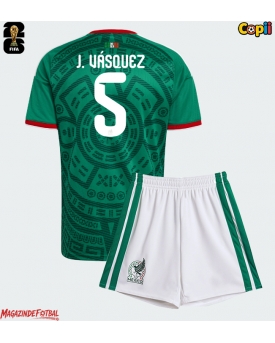 Mexic Johan Vasquez #5 Echipament de Fotbal Replică Mondial 2026 Copii Acasa (+ Șorturi)